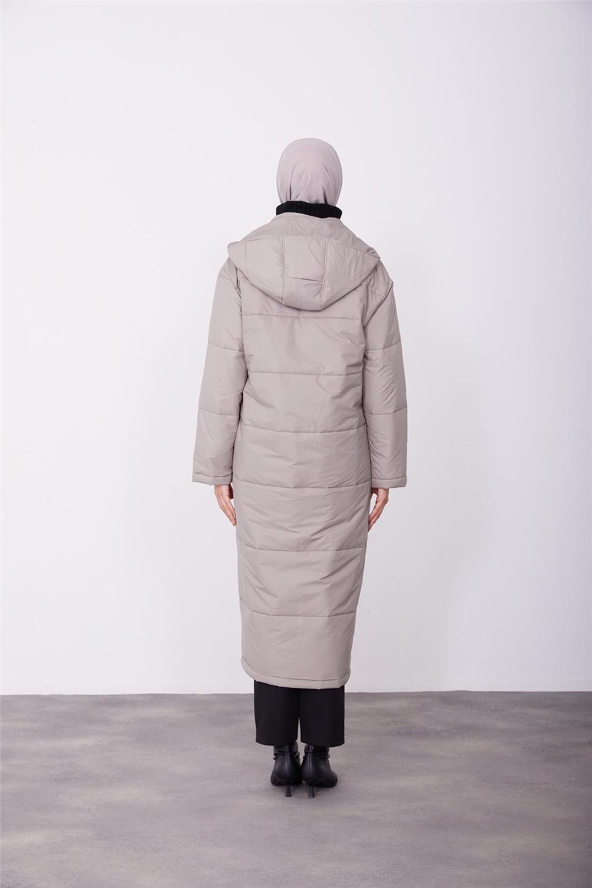 Seyyar Kapişonlu Mont 23k8605 Vizon Seyyar Kapişonlu Mont 23k8605 Vizon