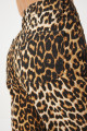 Kadın Siyah Bej Leopar Desenli Straight Jeans RH00029 Kadın Siyah Bej Leopar Desenli Straight Jeans RH00029