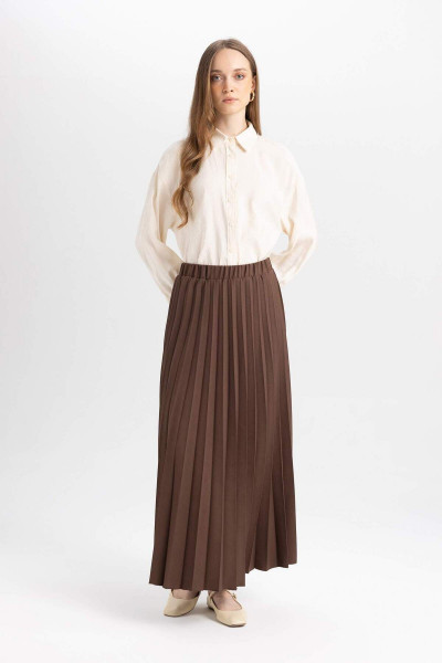 Pilise Esnek Belli Basic Düz Maxi Basic Etek 3173381 Pilise Esnek Belli Basic Düz Maxi Basic Etek 3173381