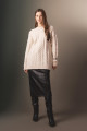 Regular Fit Bisiklet Yaka Saç Örgü Desenli Triko Kazak Tunik B4284ax23wn Regular Fit Bisiklet Yaka Saç Örgü Desenli Triko Kazak Tunik B4284ax23wn