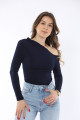 Kadın Tek Omuz Büzgülü Sendy Bluz P24s191-0903 Kadın Tek Omuz Büzgülü Sendy Bluz P24s191-0903