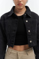 Mai Collection Darcey Siyah Kısa Jean Ceket Mai Collection Darcey Siyah Kısa Jean Ceket