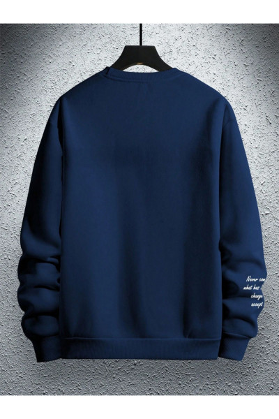 Unisex Kadın/Erkek NEVER Renkli Oversize Bisiklet Yaka Pamuklu Sweatshirt Unisex Kadın/Erkek NEVER Renkli Oversize Bisiklet Yaka Pamuklu Sweatshirt