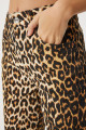 Kadın Siyah Bej Leopar Desenli Straight Jeans RH00029 Kadın Siyah Bej Leopar Desenli Straight Jeans RH00029