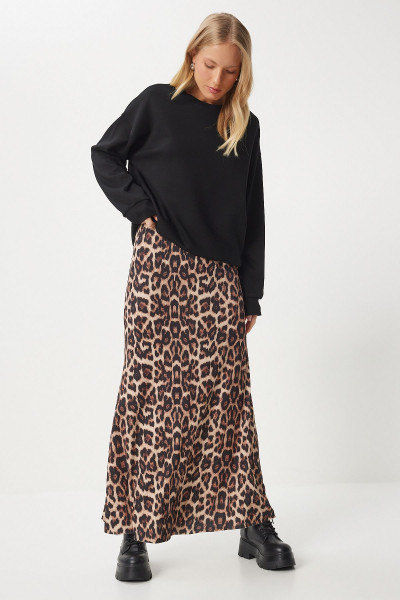 Kadın Siyah Basic Mevsimlik Modal Örme Sweatshirt AN00212 Kadın Siyah Basic Mevsimlik Modal Örme Sweatshirt AN00212