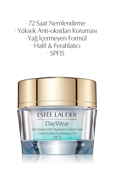 Ferahlatan Jel Nemlendirici - Day Wear Sorbet 72 Saat Etkili Jel Dokulu Krem SPF15 - 50 ml Ferahlatan Jel Nemlendirici - Day Wear Sorbet 72 Saat Etkili Jel Dokulu Krem SPF15 - 50 ml