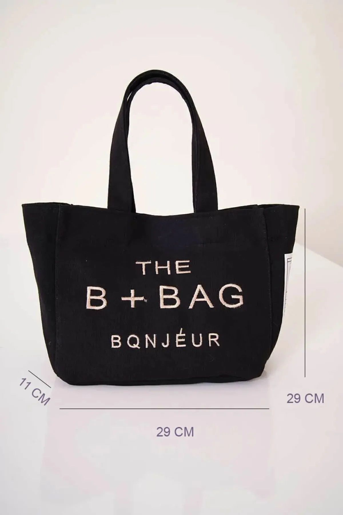 The B Bag Uzun Pembe Askılı Kanvas Kumaş Omuz Çantası Tote Bag The B Bag Uzun Pembe Askılı Kanvas Kumaş Omuz Çantası Tote Bag