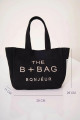 The B Bag Uzun Pembe Askılı Kanvas Kumaş Omuz Çantası Tote Bag The B Bag Uzun Pembe Askılı Kanvas Kumaş Omuz Çantası Tote Bag