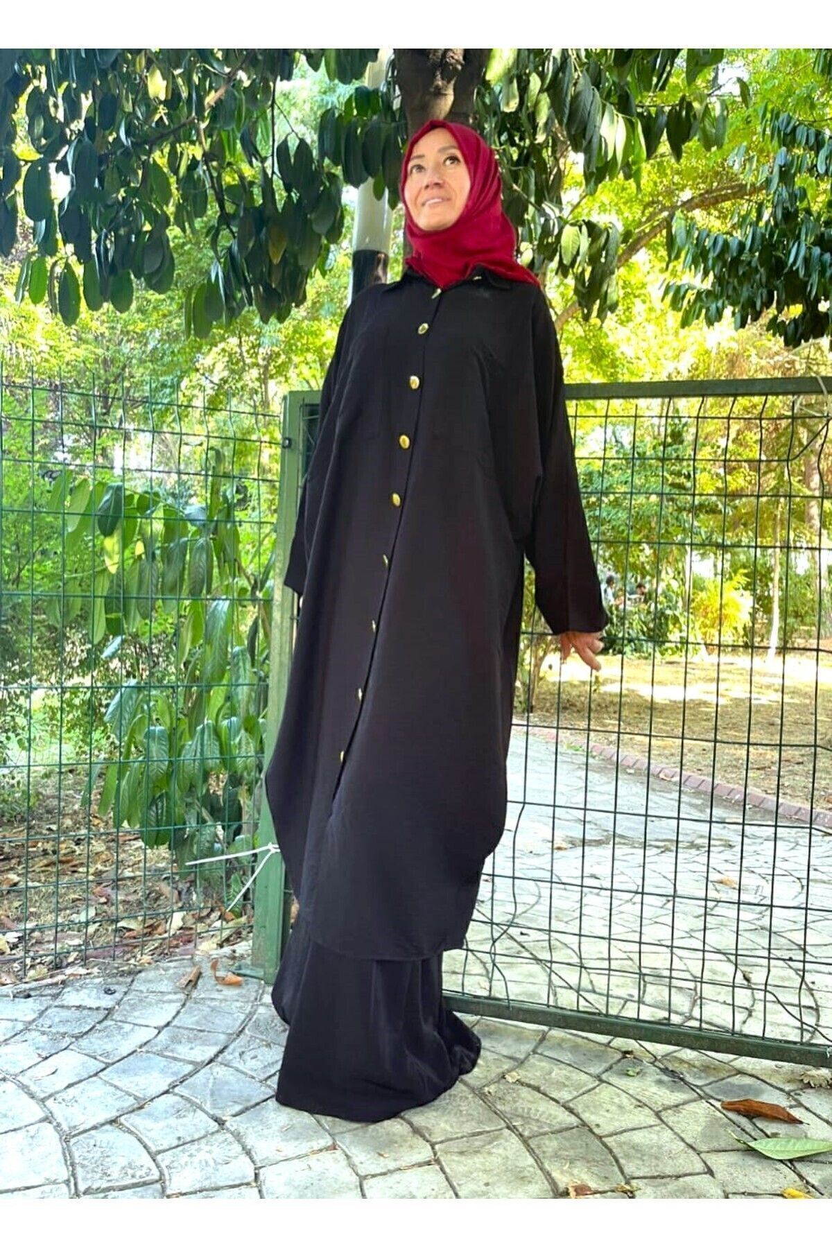 Kadın Siyah Yarasa Kol Büyük Bedene - Tesettüre Uygun Gömlek Elbise - Keten Karışımlı Tunik 3282350 Kadın Siyah Yarasa Kol Büyük Bedene - Tesettüre Uygun Gömlek Elbise - Keten Karışımlı Tunik 3282350