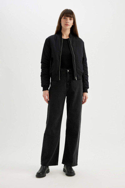 Su Itici Kolej Yaka Düz Fermuar Kapamalı Cepli Bomber Ceket Mont 3113277 Su Itici Kolej Yaka Düz Fermuar Kapamalı Cepli Bomber Ceket Mont 3113277