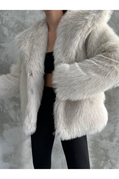 Kadın Siyah Premium Peluş Kışlık Suni Premium Kürk Mont Kadın Siyah Premium Peluş Kışlık Suni Premium Kürk Mont