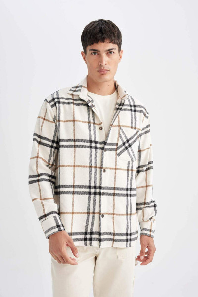 Regular Fit Normal Kesim Kareli Oduncu Flanel Uzun Kollu Gömlek D4131ax24au Regular Fit Normal Kesim Kareli Oduncu Flanel Uzun Kollu Gömlek D4131ax24au