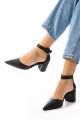 Kadin Siyah Topuklu Ayakkabı Abiye Stiletto Kalın Topuk Gelinlik Ayakkabisi 5.5cm Kadin Siyah Topuklu Ayakkabı Abiye Stiletto Kalın Topuk Gelinlik Ayakkabisi 5.5cm