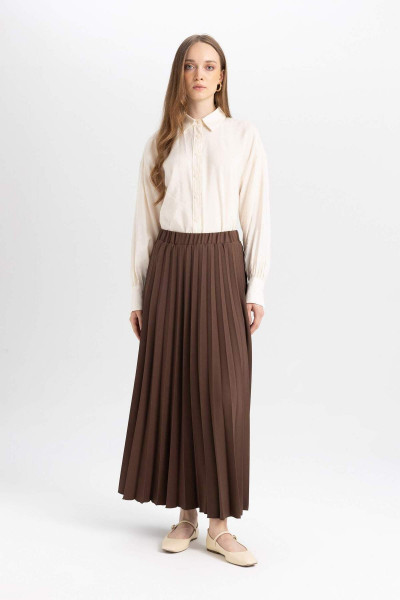 Pilise Esnek Belli Basic Düz Maxi Basic Etek 3173381 Pilise Esnek Belli Basic Düz Maxi Basic Etek 3173381
