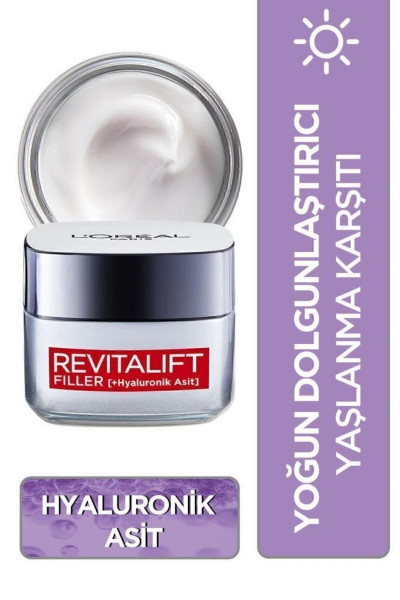 Revitalift Filler Yaşlanma Karşıtı Gündüz Kremi + %1.5 Saf Hyaluronik Asit Kırışıklık Karşıtı Serum Revitalift Filler Yaşlanma Karşıtı Gündüz Kremi + %1.5 Saf Hyaluronik Asit Kırışıklık Karşıtı Serum
