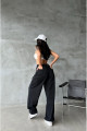 Siyah Baggy Kadın Kot Palazzo Wide Leg Straight Pantolon Jean Yüksek Bel Rahat Pantolon Trenç Siyah Baggy Kadın Kot Palazzo Wide Leg Straight Pantolon Jean Yüksek Bel Rahat Pantolon Trenç