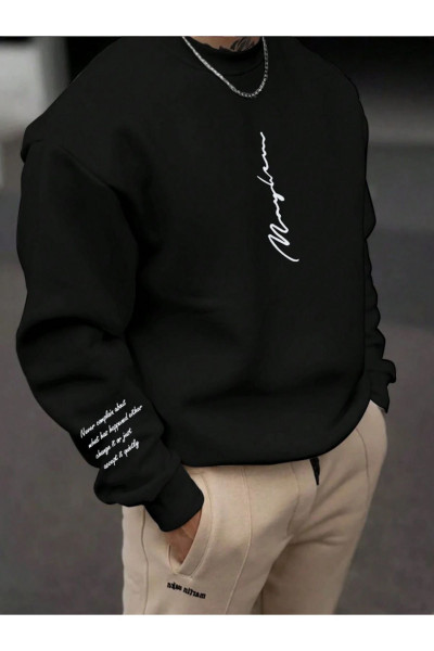 Unisex Kadın/Erkek NEVER Renkli Oversize Bisiklet Yaka Pamuklu Sweatshirt Unisex Kadın/Erkek NEVER Renkli Oversize Bisiklet Yaka Pamuklu Sweatshirt