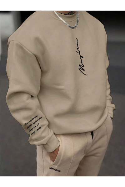 Unisex Kadın/Erkek NEVER Renkli Oversize Bisiklet Yaka Pamuklu Sweatshirt Unisex Kadın/Erkek NEVER Renkli Oversize Bisiklet Yaka Pamuklu Sweatshirt