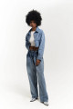 Mai Collection Darcey M Baskı Mavi Kısa Jean Ceket Mai Collection Darcey M Baskı Mavi Kısa Jean Ceket