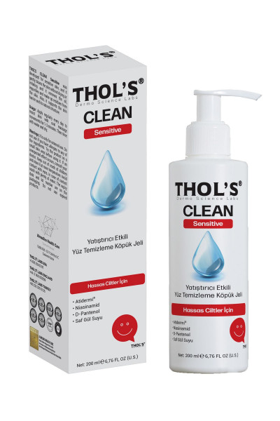 THOL'S CLEAN Sensitive (TB5) Yüz Temizleme Köpük Jeli - 200 ml  Hassas Ciltler THOL'S CLEAN Sensitive (TB5) Yüz Temizleme Köpük Jeli - 200 ml  Hassas Ciltler