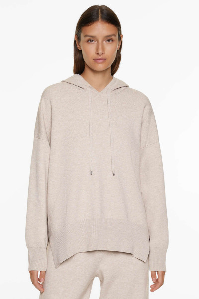Kapüşonlu triko sweatshirt Kapüşonlu triko sweatshirt