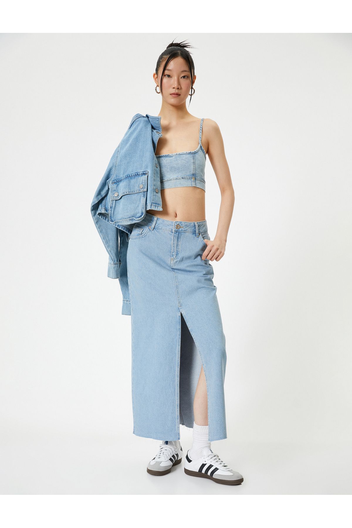 Midi Jean Skirt Midi Jean Skirt