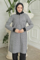 Trend Yarım Fermuarlı Kolları Ribanalı Tunik 24kt416 Trend Yarım Fermuarlı Kolları Ribanalı Tunik 24kt416