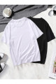 Unisex 2 Li Paket Siyah-beyaz Basic Oversize Penye T-shirt Tişört Unisex 2 Li Paket Siyah-beyaz Basic Oversize Penye T-shirt Tişört