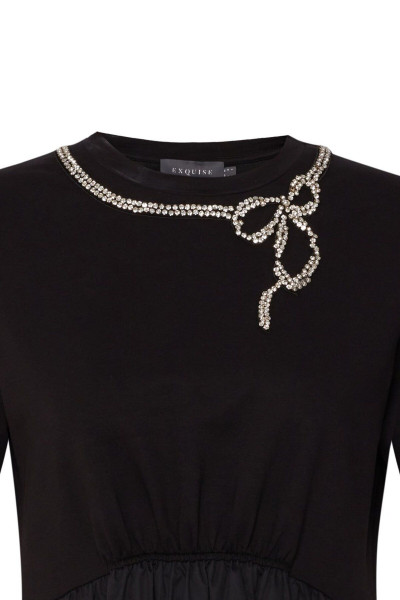 Yakası İşlemeli Maxi Elbise Yakası İşlemeli Maxi Elbise