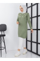 PAPATYA NAKIŞLI İNCİLİ TRİKO TUNİK - Mint Yeşili - SAHRA BUTİK PAPATYA NAKIŞLI İNCİLİ TRİKO TUNİK - Mint Yeşili - SAHRA BUTİK