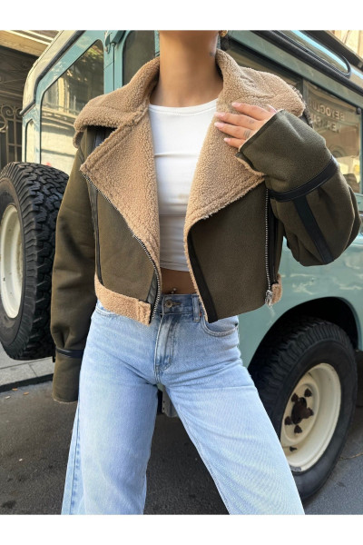 Suni Blazer Yünlü Kürk Deri Ceket Içi Kürklü Biker Kadın Astarlı Ceket Suni Blazer Yünlü Kürk Deri Ceket Içi Kürklü Biker Kadın Astarlı Ceket