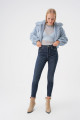 Koyu Mavi Vintage Şekillendiren Etki Push Up Yuksek Bel Skinny Jean Koyu Mavi Vintage Şekillendiren Etki Push Up Yuksek Bel Skinny Jean