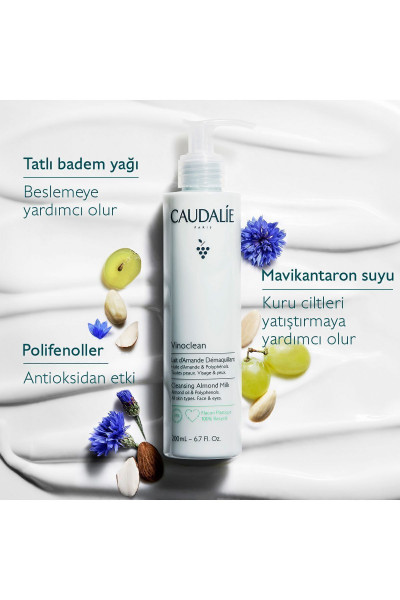 Vinoclean Badem Yağlı Temizleme Sütü 200 ml Vinoclean Badem Yağlı Temizleme Sütü 200 ml