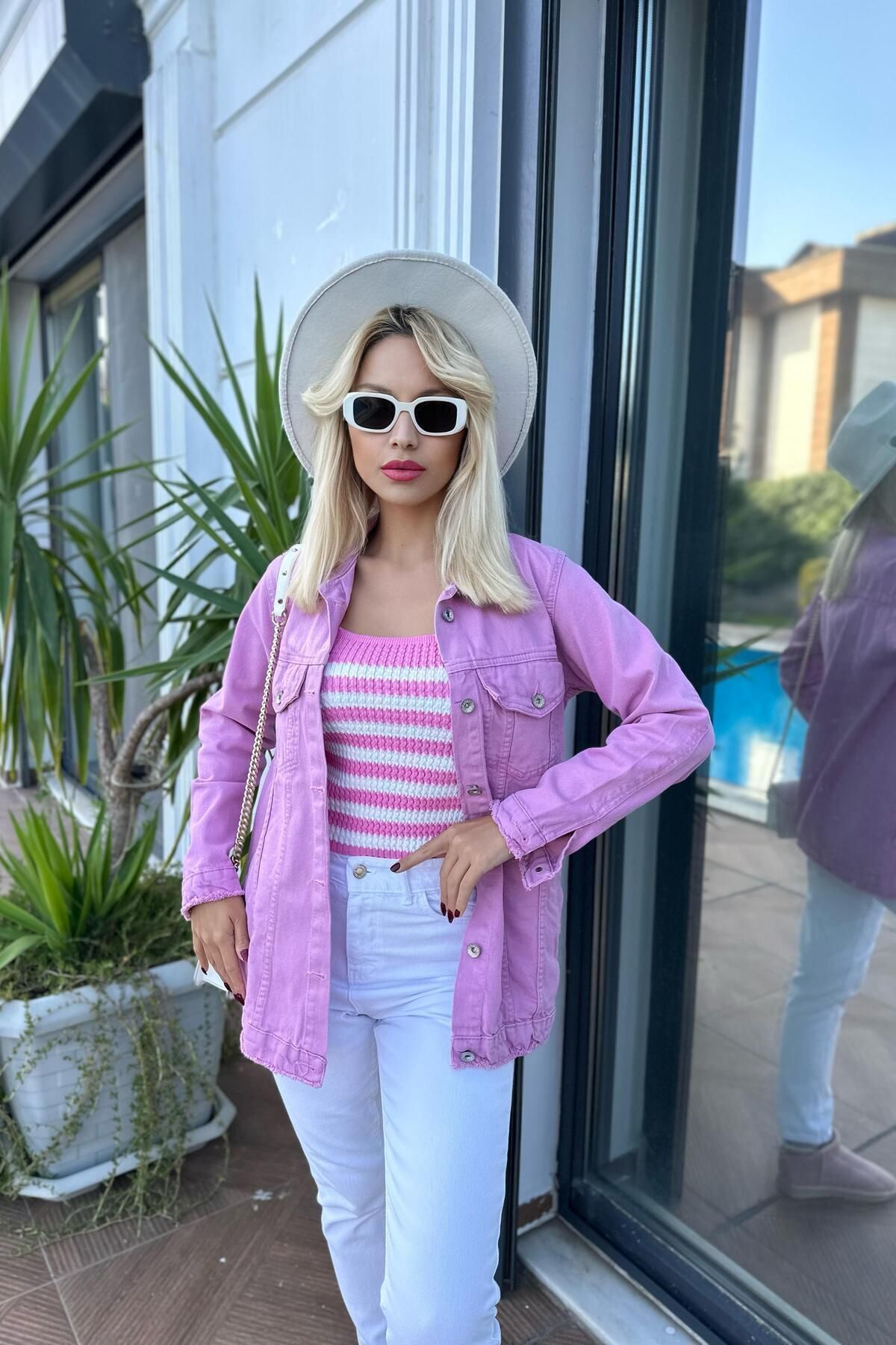 Pembe Boyfriend Kot Ceket D105407736 Pembe Boyfriend Kot Ceket D105407736