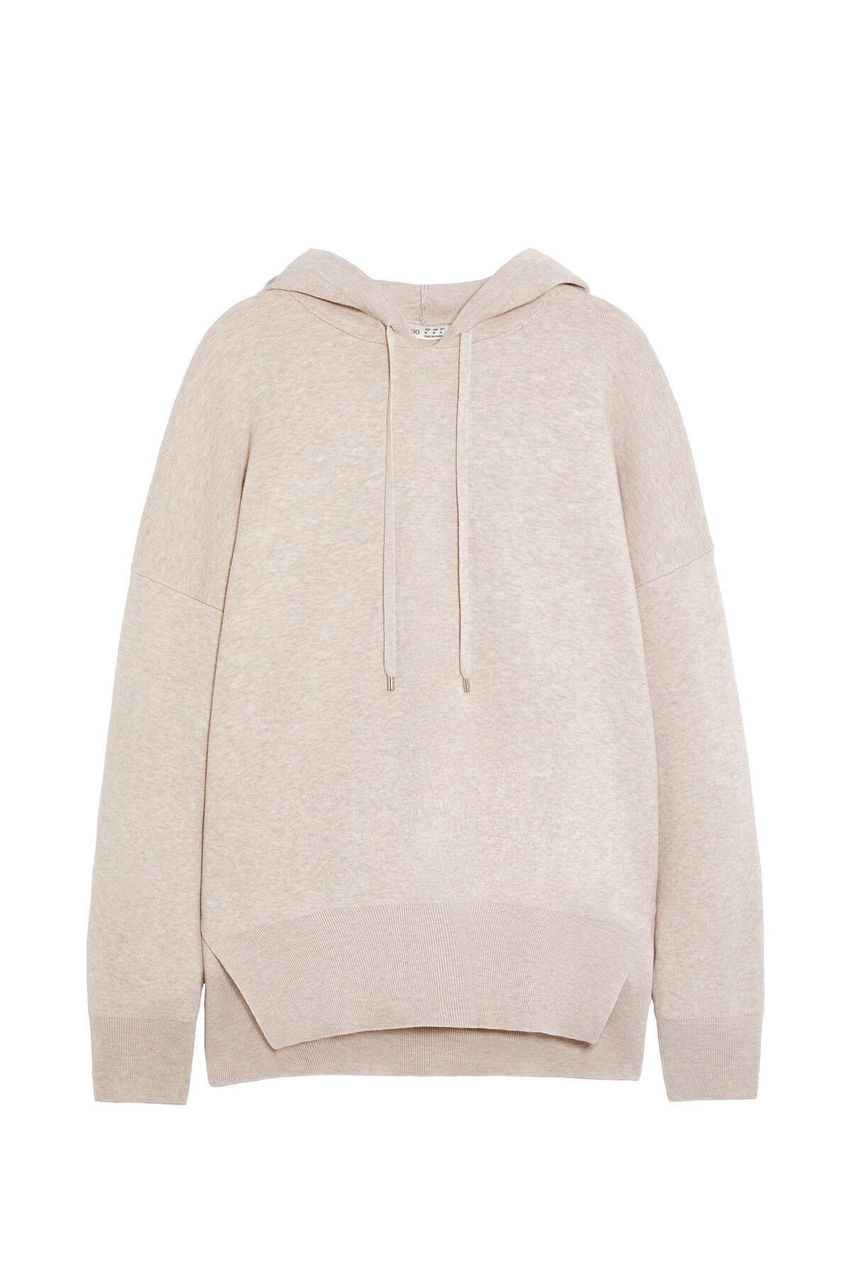Kapüşonlu triko sweatshirt Kapüşonlu triko sweatshirt