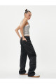 Straight Jean Kargo Kot Pantolon Geniş Düz Paça Cepli Pamuklu - Nora Jean Straight Jean Kargo Kot Pantolon Geniş Düz Paça Cepli Pamuklu - Nora Jean