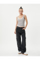 Straight Jean Kargo Kot Pantolon Geniş Düz Paça Cepli Pamuklu - Nora Jean Straight Jean Kargo Kot Pantolon Geniş Düz Paça Cepli Pamuklu - Nora Jean