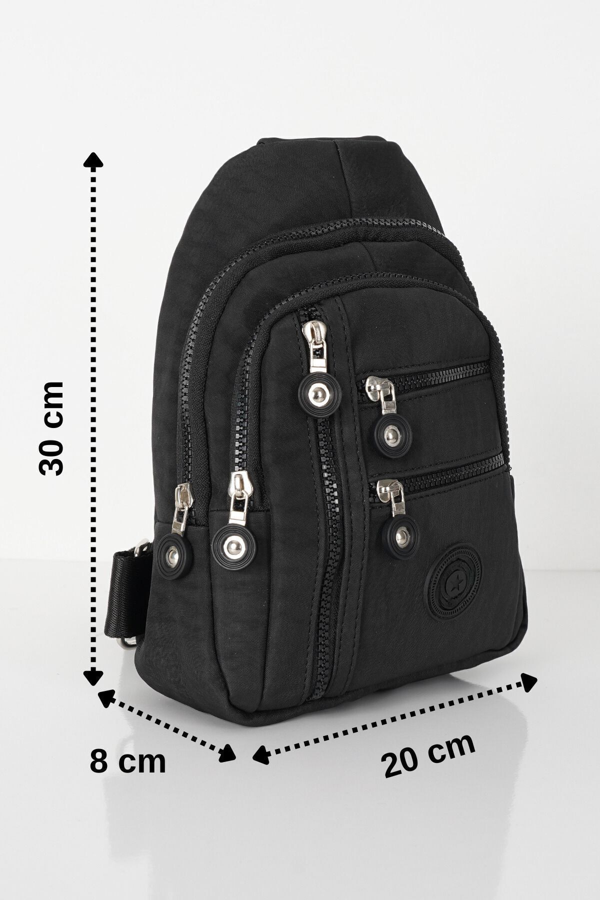 Unisex Siyah Çapraz Askılı Göğüs Çantası, Çok Bölmeli Günlük Omuz Çantası, Bodybag Unisex Siyah Çapraz Askılı Göğüs Çantası, Çok Bölmeli Günlük Omuz Çantası, Bodybag