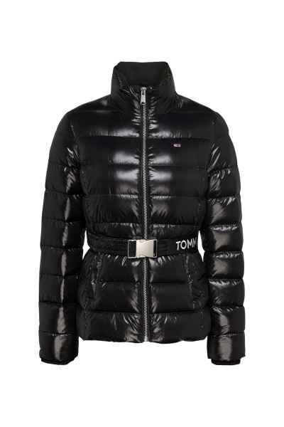 Siyah Kadın Şişme Mont TJW BRANDED BELT DOWN JACKET Siyah Kadın Şişme Mont TJW BRANDED BELT DOWN JACKET