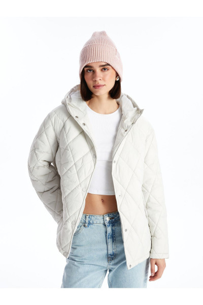 Kapüşonlu Kapitone Oversize Kadın Şişme Mont Kapüşonlu Kapitone Oversize Kadın Şişme Mont
