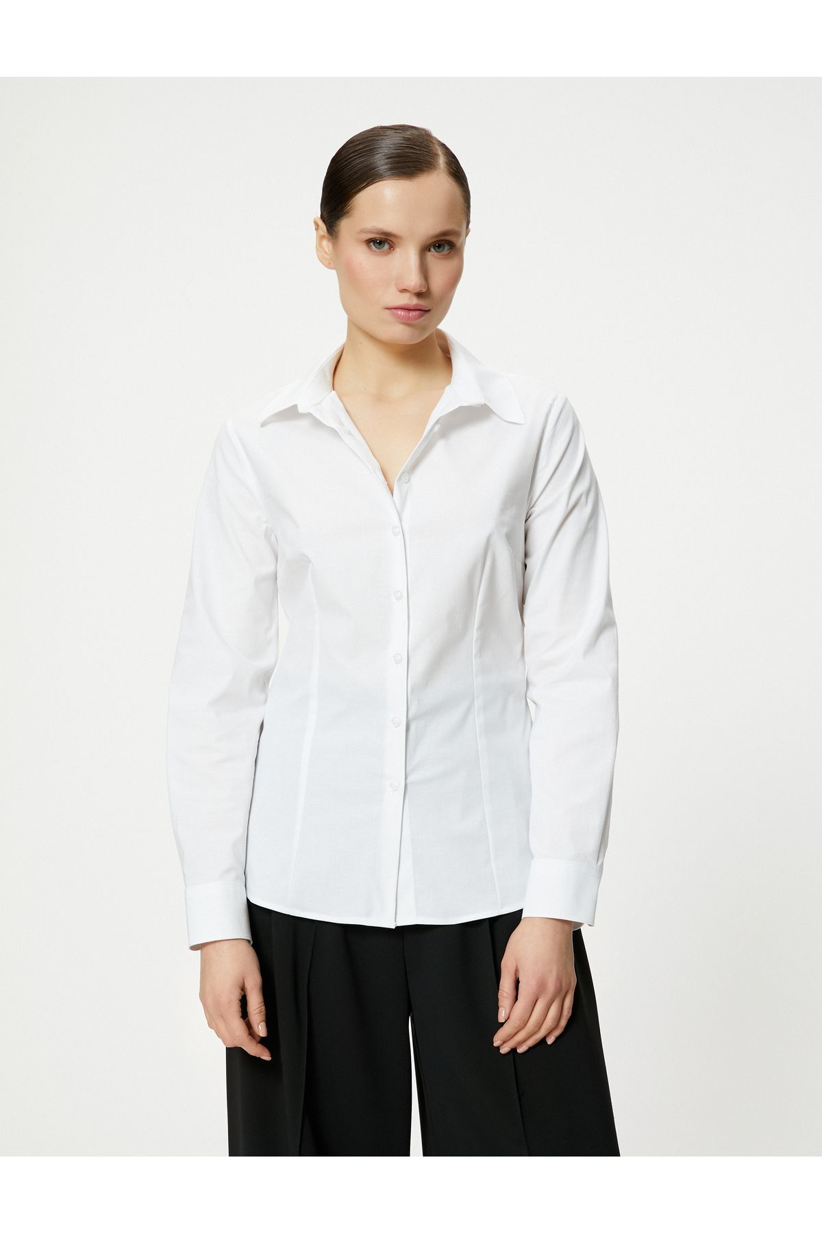 Uzun Kollu Gömlek Düğmeli Slim Fit Uzun Kollu Gömlek Düğmeli Slim Fit