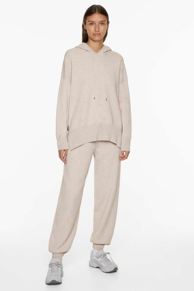 Kapüşonlu triko sweatshirt Kapüşonlu triko sweatshirt