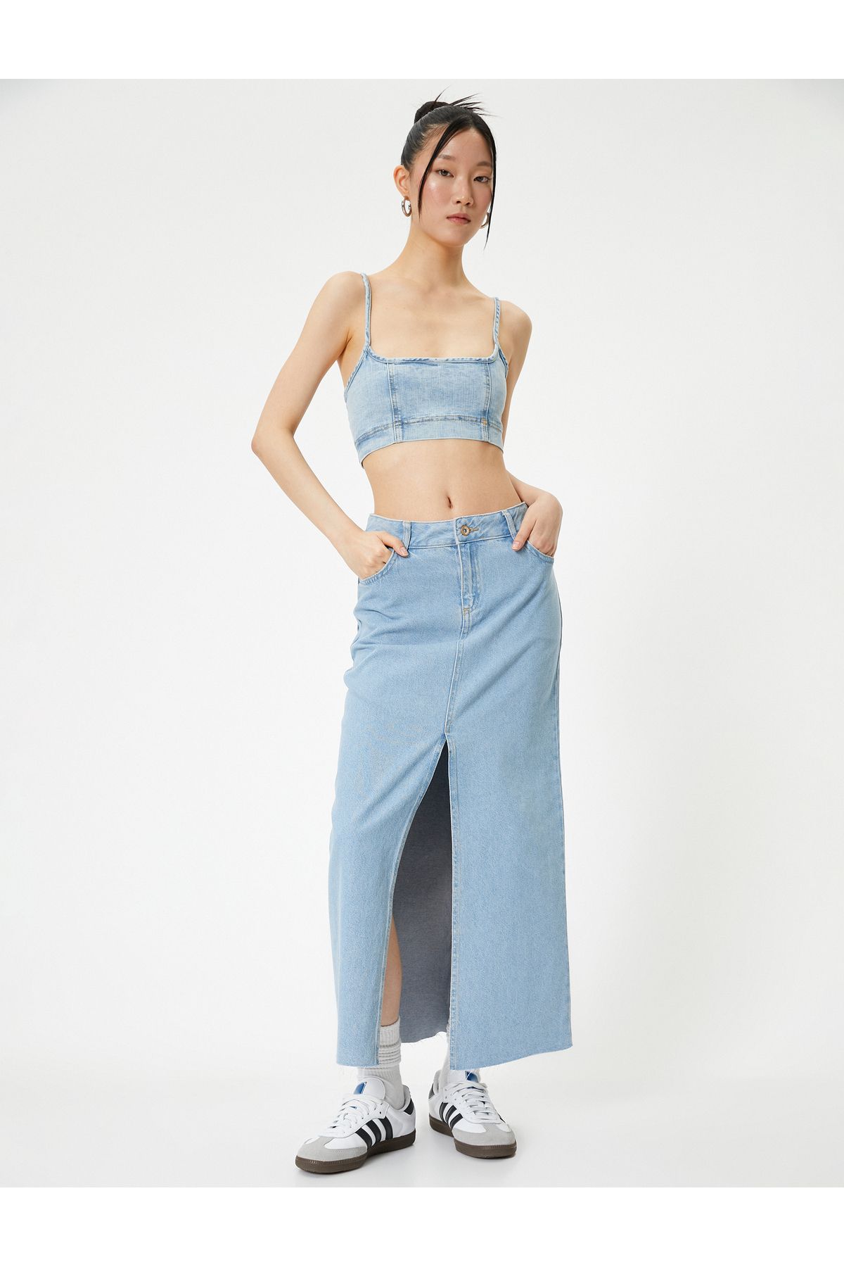 Midi Jean Skirt Midi Jean Skirt
