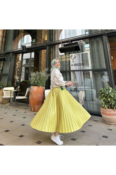 Piliseli Tesettür Etek Piliseli Tesettür Etek