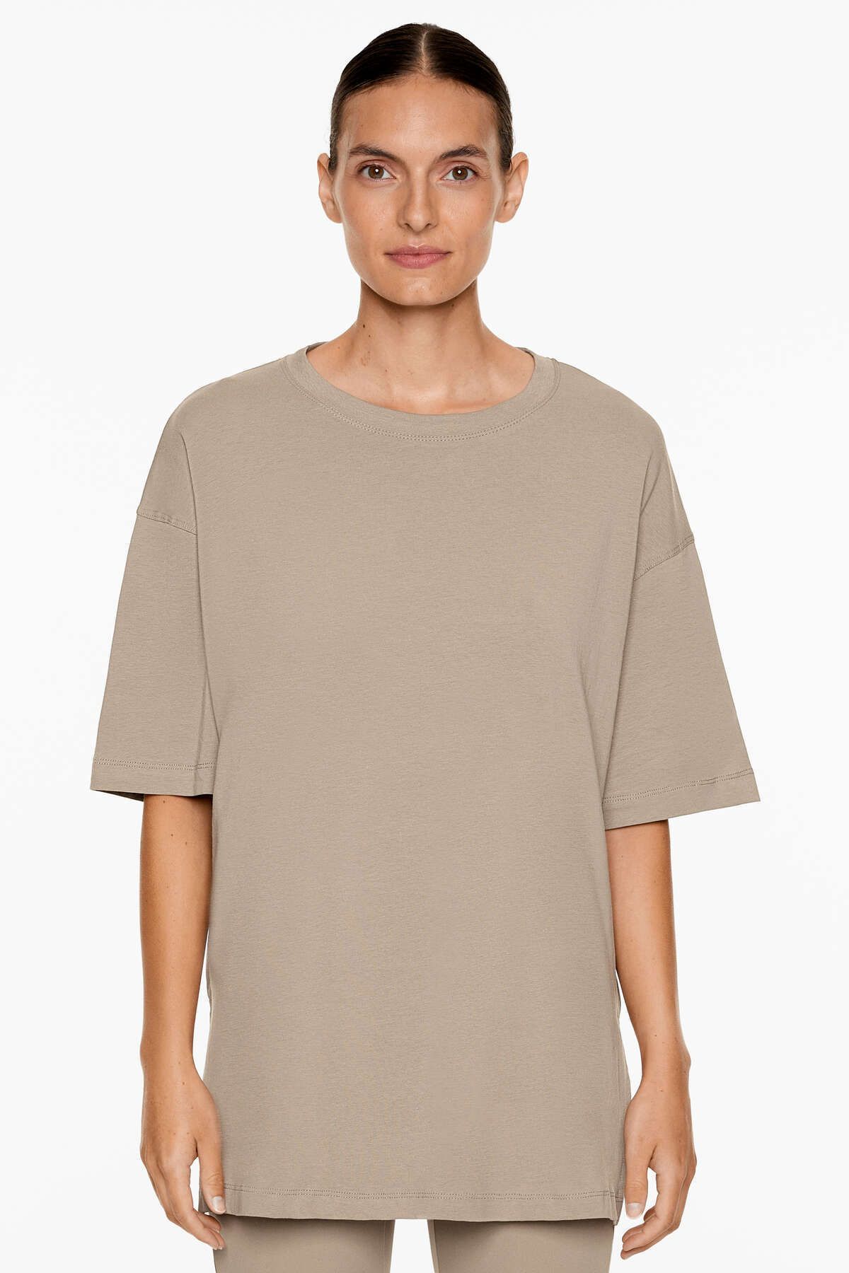Pamuklu kısa kollu t-shirt