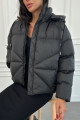 Kapüşonlu Kalın Şişme Mont AD-K50422LNW