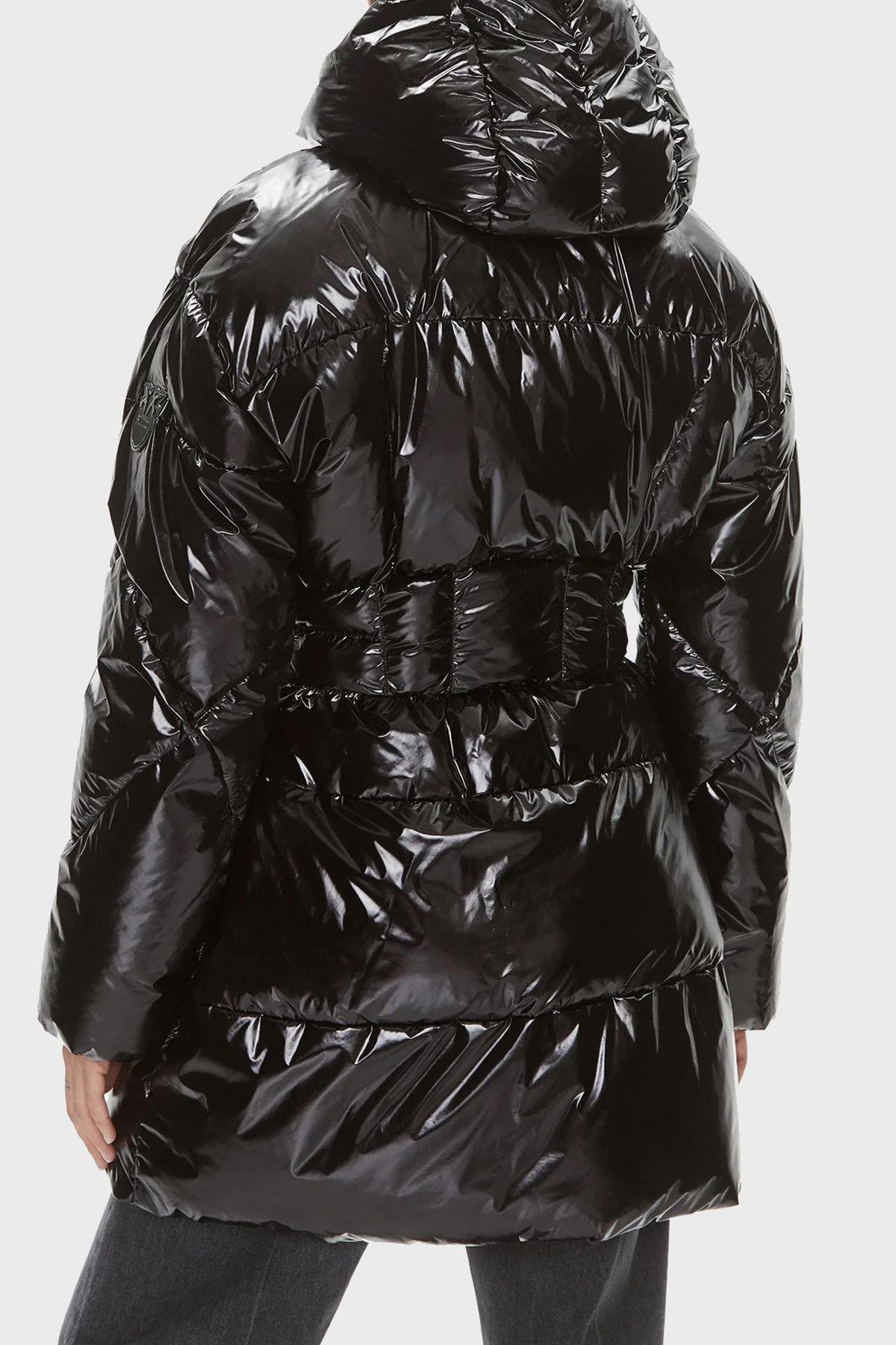 Pinko Regular Fit Kapüşonlu Parlak Şişme Mont MONT 101595 A00N Z99 Pinko Regular Fit Kapüşonlu Parlak Şişme Mont MONT 101595 A00N Z99