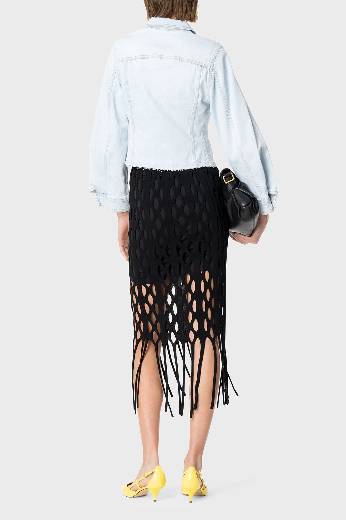 Pinko Pamuklu Regular Fit Kot Ceket  CEKET 100585 A1MV PJN Pinko Pamuklu Regular Fit Kot Ceket  CEKET 100585 A1MV PJN