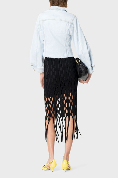 Pinko Pamuklu Regular Fit Kot Ceket  CEKET 100585 A1MV PJN Pinko Pamuklu Regular Fit Kot Ceket  CEKET 100585 A1MV PJN