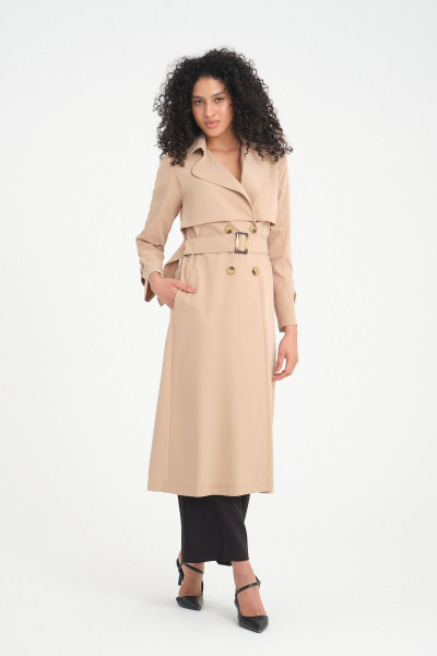 Soydan Su Itici Özellikli Kırışmaz Yazlık Astarsız Ara Boy Trençkot Bej 7522 Soydan Su Itici Özellikli Kırışmaz Yazlık Astarsız Ara Boy Trençkot Bej 7522